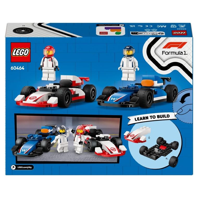 LEGO City, Masini de curse F1 Williams Racing si Haas F1, 60464