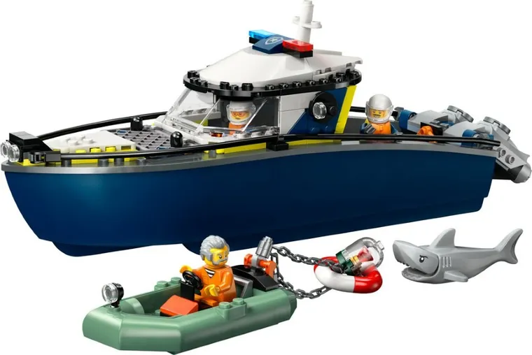 LEGO City, Urmarire cu barca de politie, 60456
