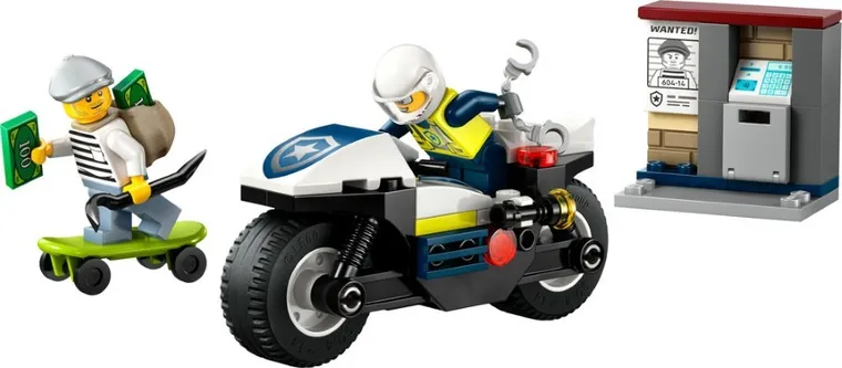 LEGO City, Urmarire cu motocicleta de politie, 60455