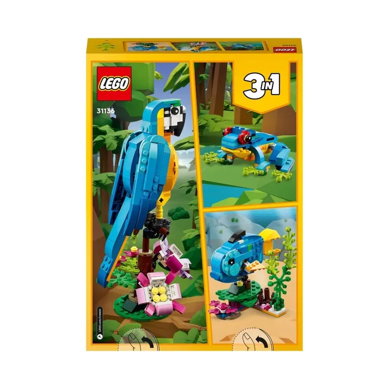 LEGO Creator, Papagal exotic, 31136