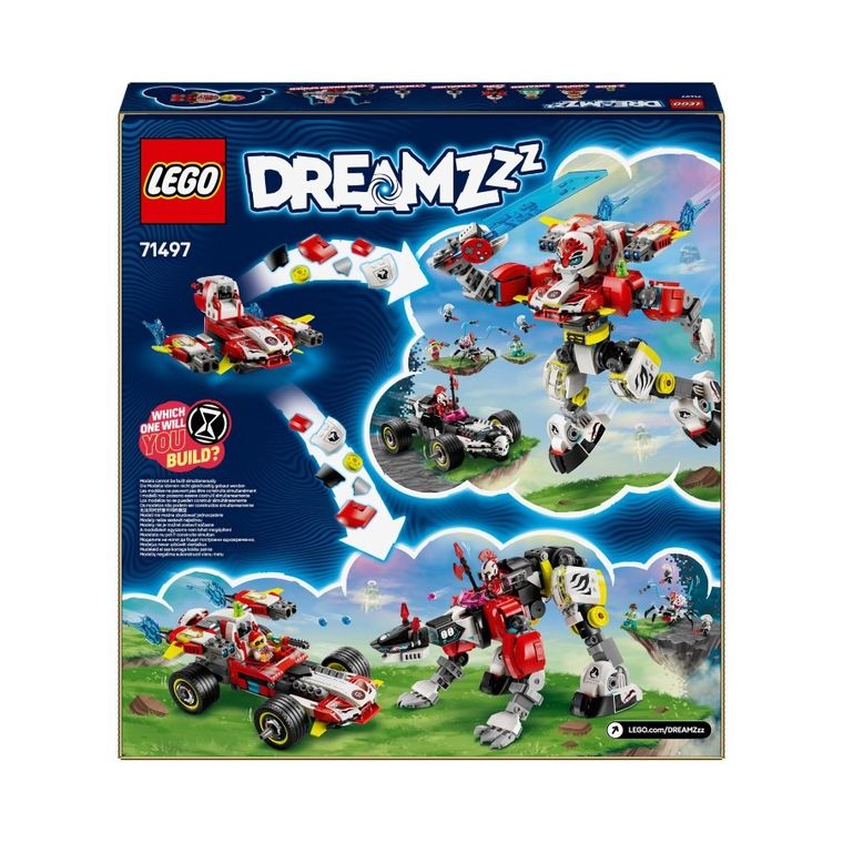 LEGO DREAMZzz, Robotul tigru al lui Cooper si masina hot rod a lui Zero, 71497