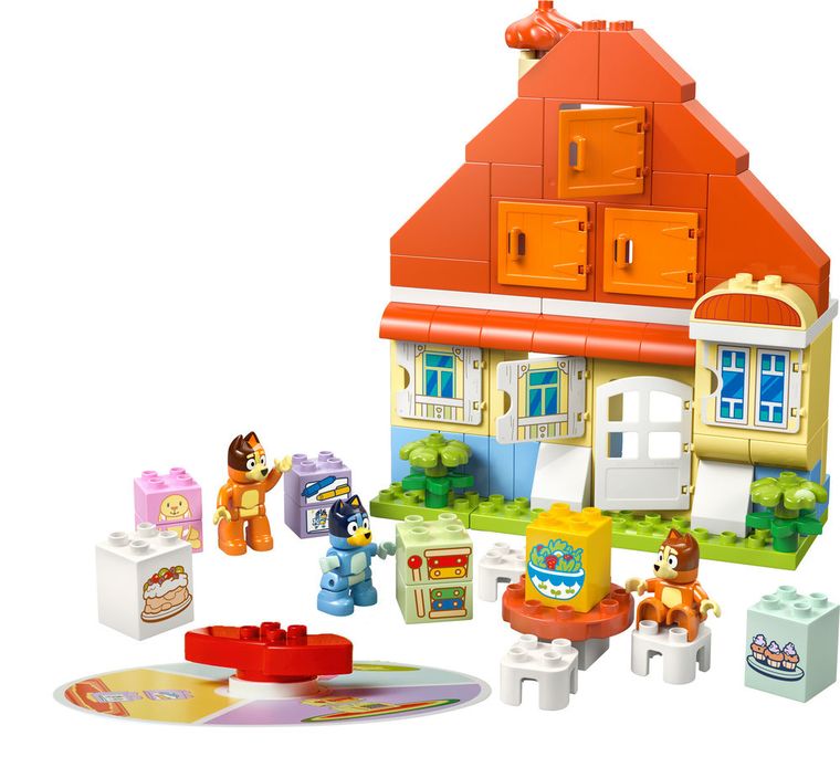 LEGO DUPLO Bluey, Casa de familie a lui Blue cu un joc de memorie, 10459