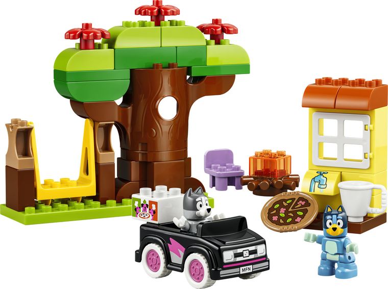 LEGO DUPLO Bluey, Muffin si Blue, fetele care aduc pizza, 10469