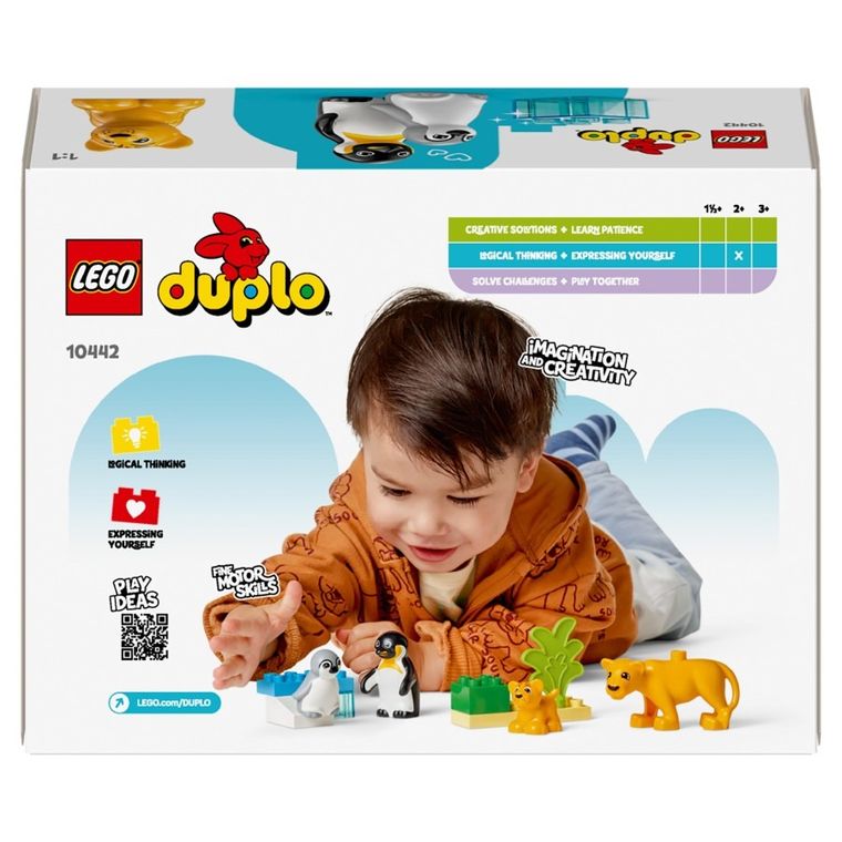 LEGO DUPLO, Familii de animale salbatice: Pinguini si lei, 10442