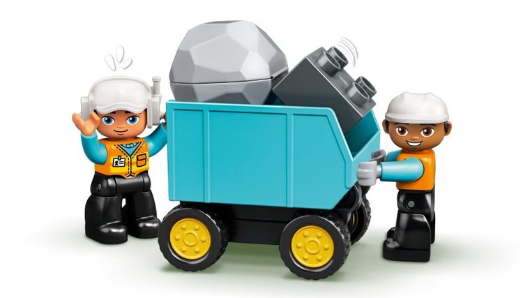 LEGO DUPLO Town, Camion si excavator pe senile, 10931