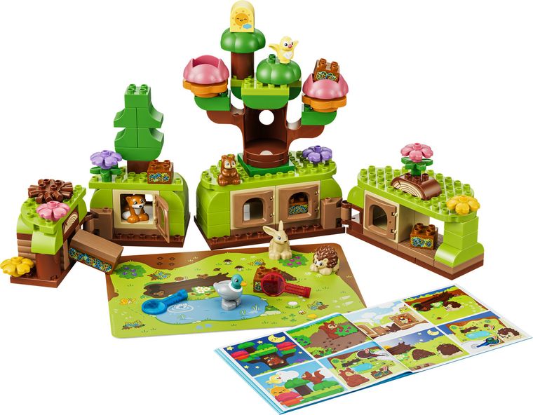 LEGO DUPLO Town, Padurea descoperirilor cu animale salbatice, 10480