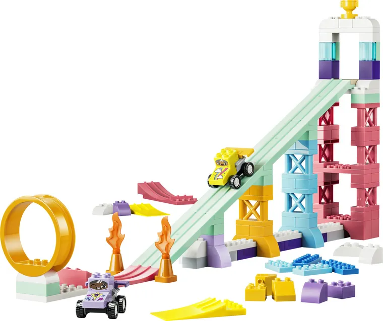 LEGO DUPLO Town, Rampe creative cu vehicule 3 in 1, 10478