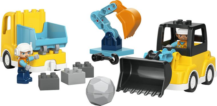 LEGO DUPLO Town, Vehicule de constructii 3 in 1, 10475