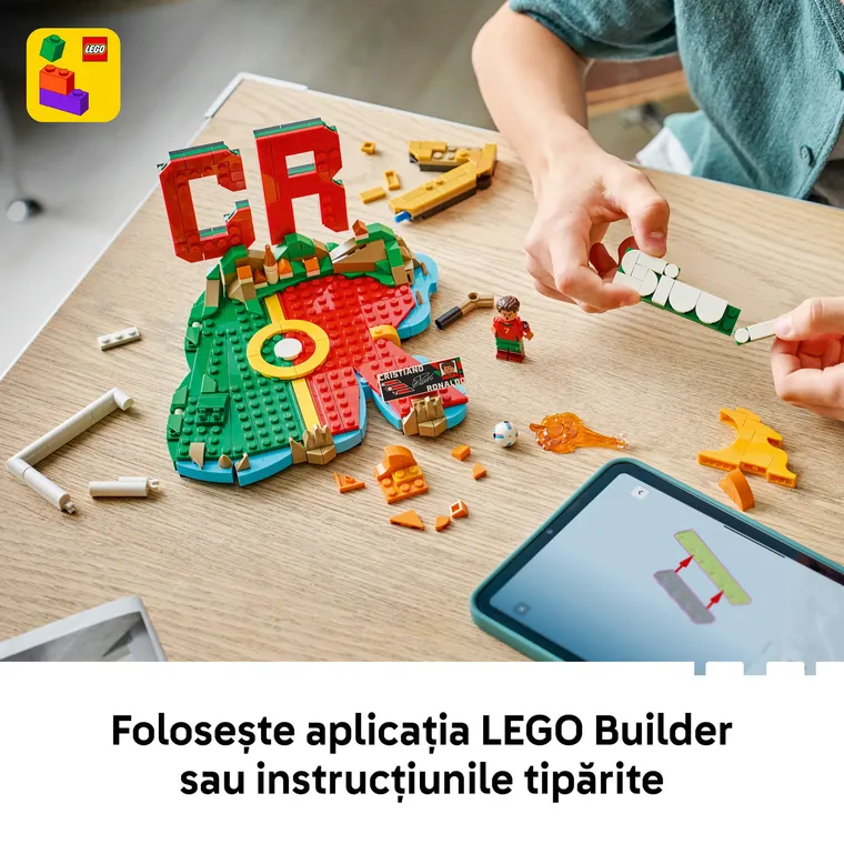 LEGO Editions Football, Cristiano Ronaldo - Momente importante din fotbal, 43012
