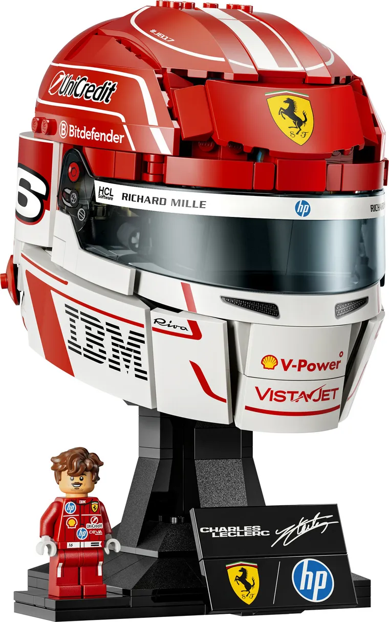LEGO Editions Formula 1, Casca lui Charles Leclerc Scuderia Ferrari HP, 43014