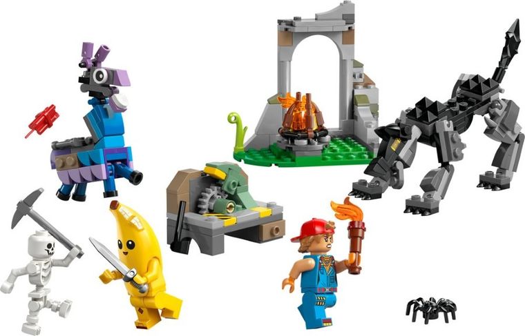 LEGO Fortnite, Tabara lui Peely si Sparkplug, 77075