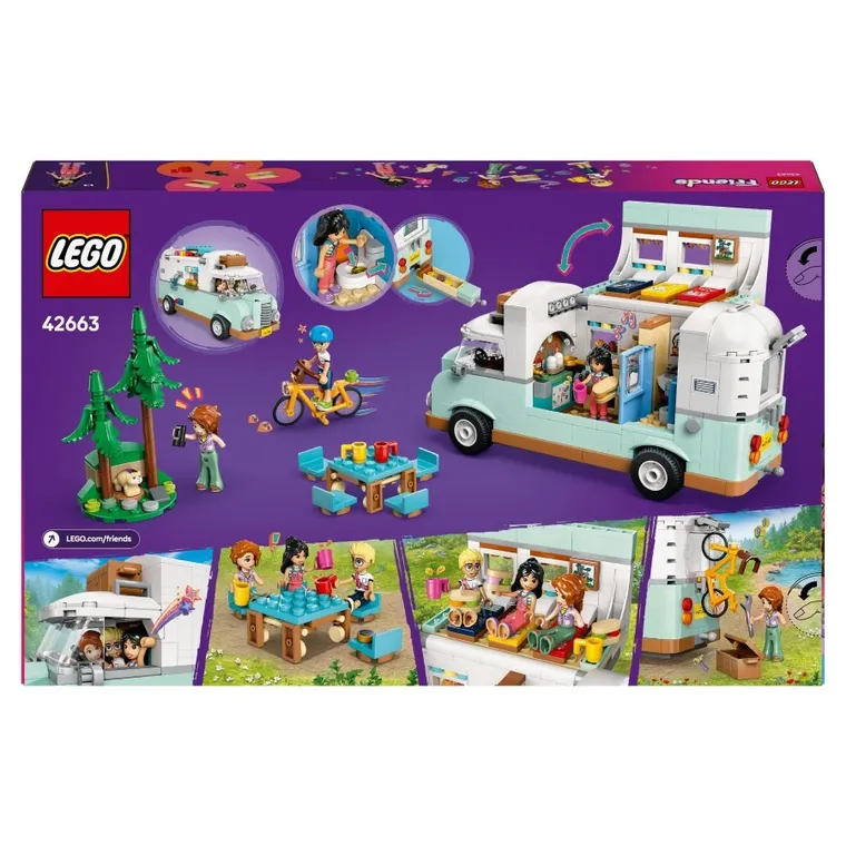 LEGO Friends, Aventura in rulota cu prietenii, 42663