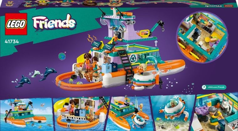 LEGO Friends, Barca de salvare pe mare, 41734