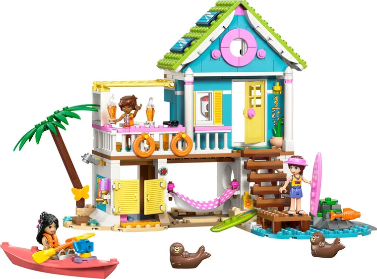 LEGO Friends, Casa pe plaja cu foci, 42699