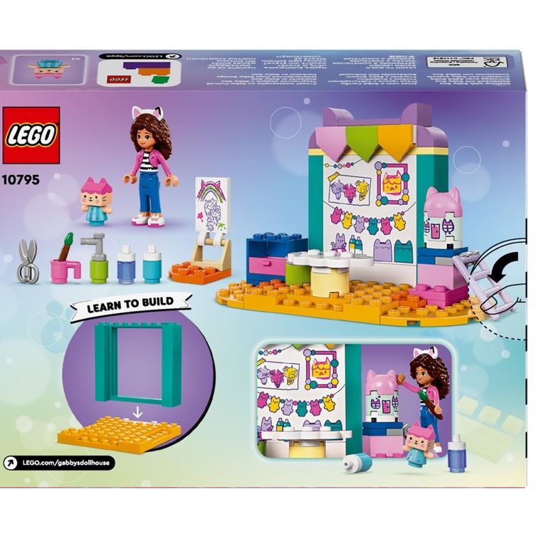 LEGO Gabby's Dollhouse, Creatii mestesugite cu Bebe Cutiuta, 10795