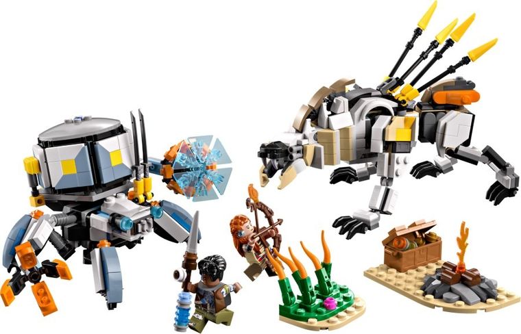 LEGO Horizon Adventures, Aloy si Varl vs. Shell-Walker si Sawtooth, 77037