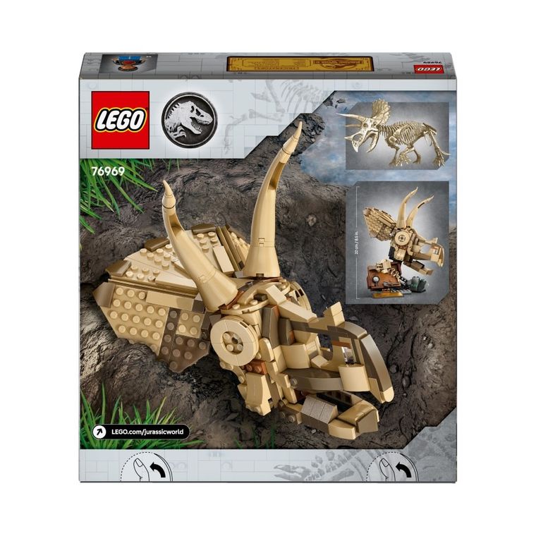 LEGO Jurassic World, Fosile de dinozaur: craniu de Triceratops, 76969