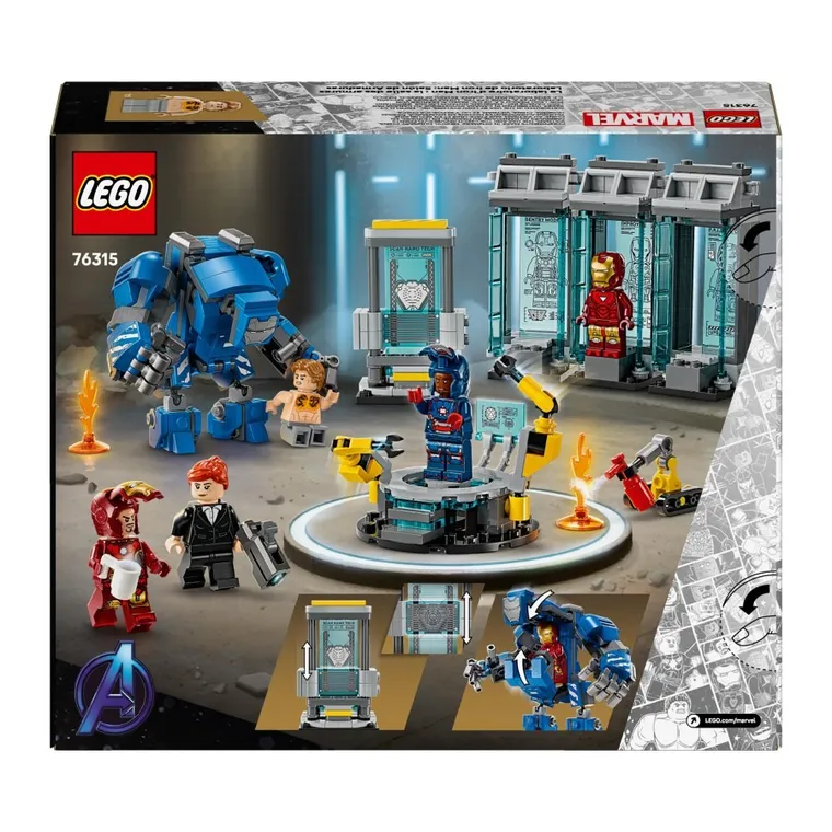 LEGO Marvel, Laboratorul lui Iron Man: Sala armurilor, 76315