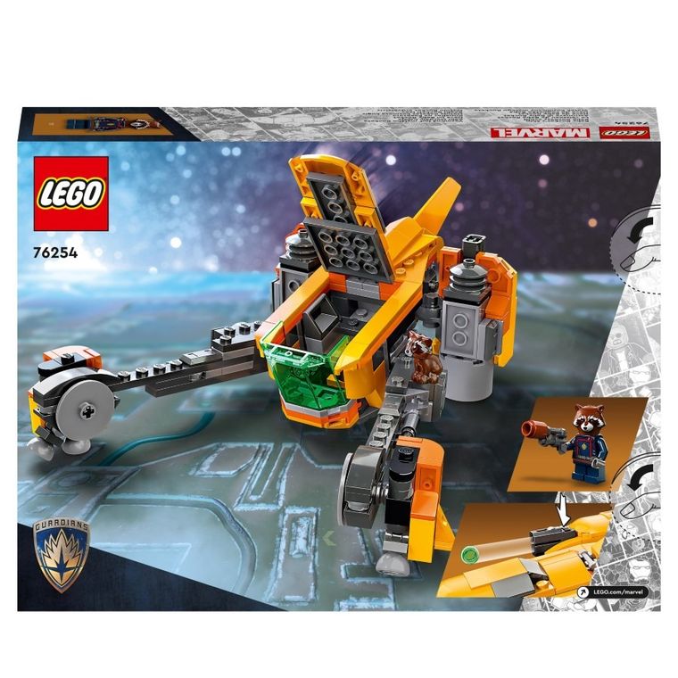 LEGO Marvel, Nava lui Baby Rocket, 76254