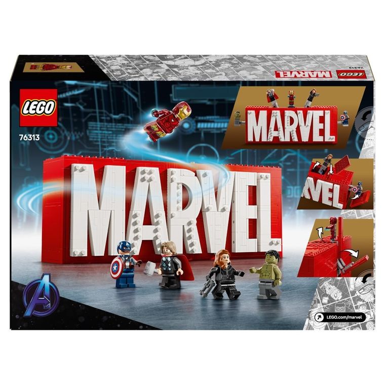 LEGO Marvel, Sigla si minifigurine MARVEL, 76313