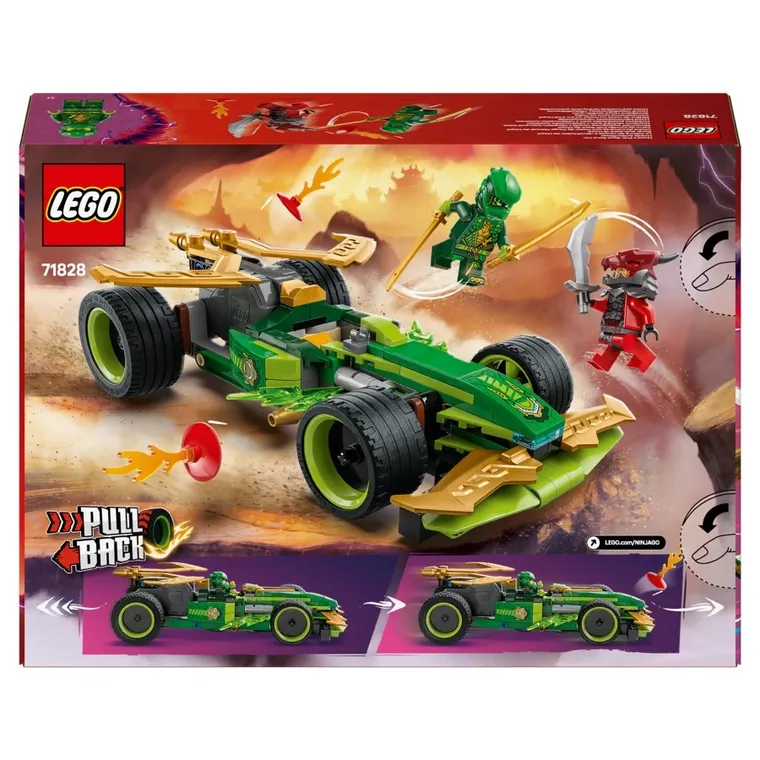 LEGO NINJAGO, Masina de curse cu motor cu arc a lui Lloyd, 71828