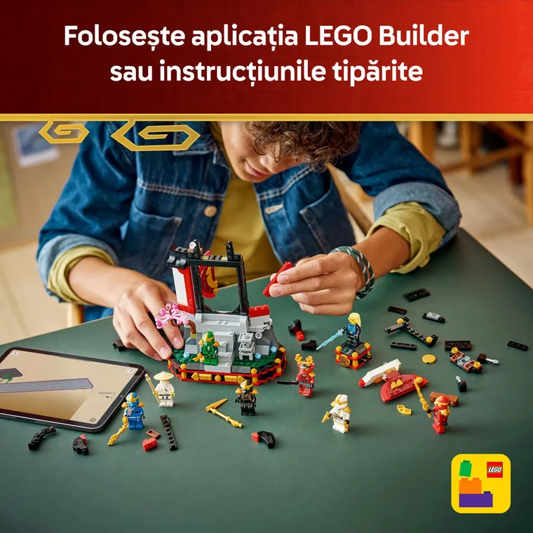 LEGO NINJAGO, Model pentru etalare cu personaje ninja la a 15-a aniversare, 71866