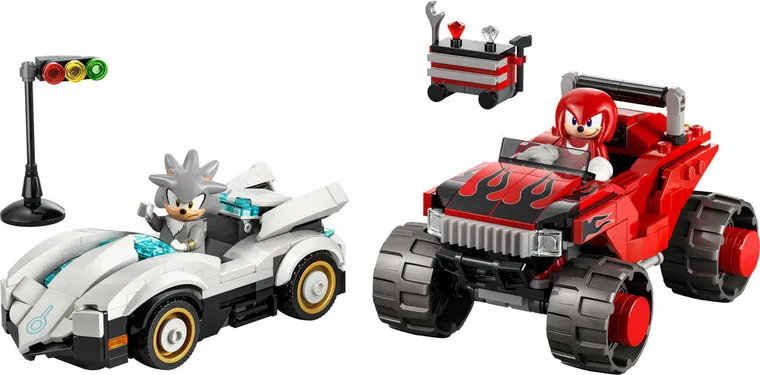 LEGO Sonic, Masina lui Silver vs Camionul gigant al lui Knuckles, 77118