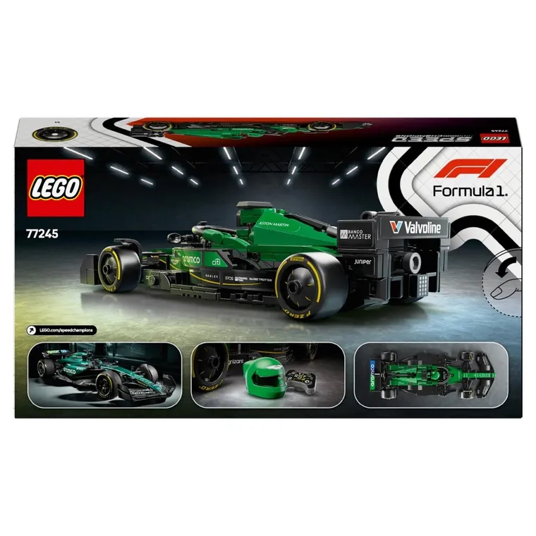 LEGO Speed Champions, Masina de curse Aston Martin Aramco F1 AMR24, 77245
