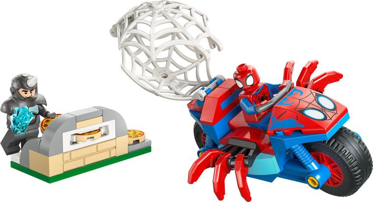LEGO Spidey, Spidey pe motocicleta vs Rhino, 11206