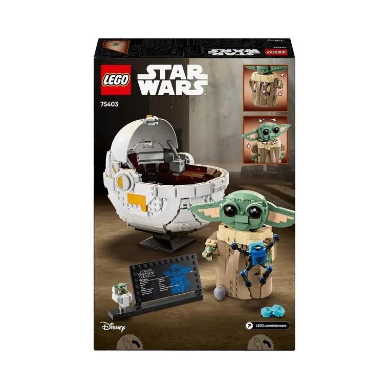 LEGO Star Wars, Grogu cu landoul planor, 75403