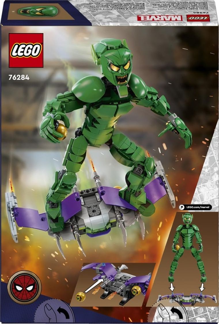 LEGO Super Heroes Marvel, Figurina de constructie Green Goblin, 76284