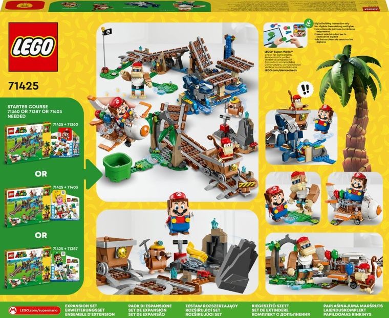 LEGO Super Mario, Set de extindere Plimbarea cu vagonetul minier a lui Diddy Kong, 71425