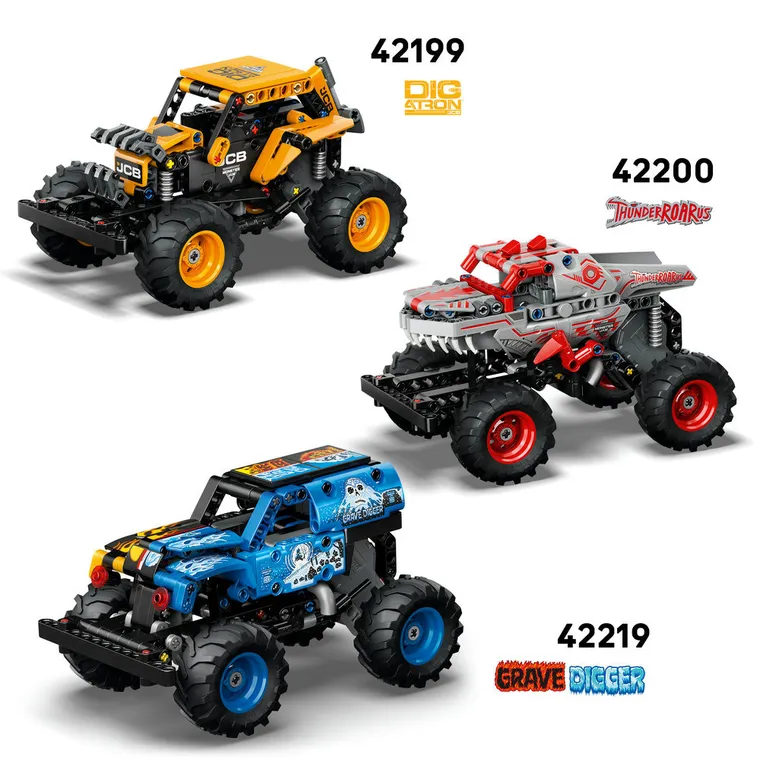 LEGO Technic, Monster Jam Sparkle Smash cu motor cu arc, 42220
