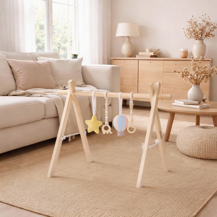 Lionelo, Anis, stand educativ din lemn, Baby Gym