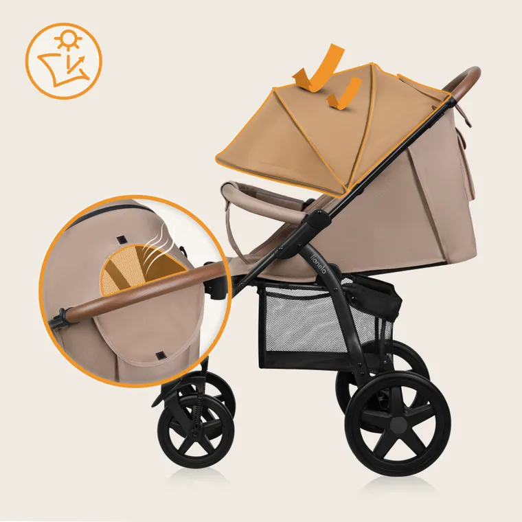 Lionelo, Annet Plus, carucior sport, Beige Sand