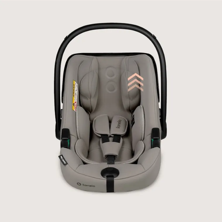 Lionelo, Astrid, i-Size, scaun auto cu baza, Beige Taupe