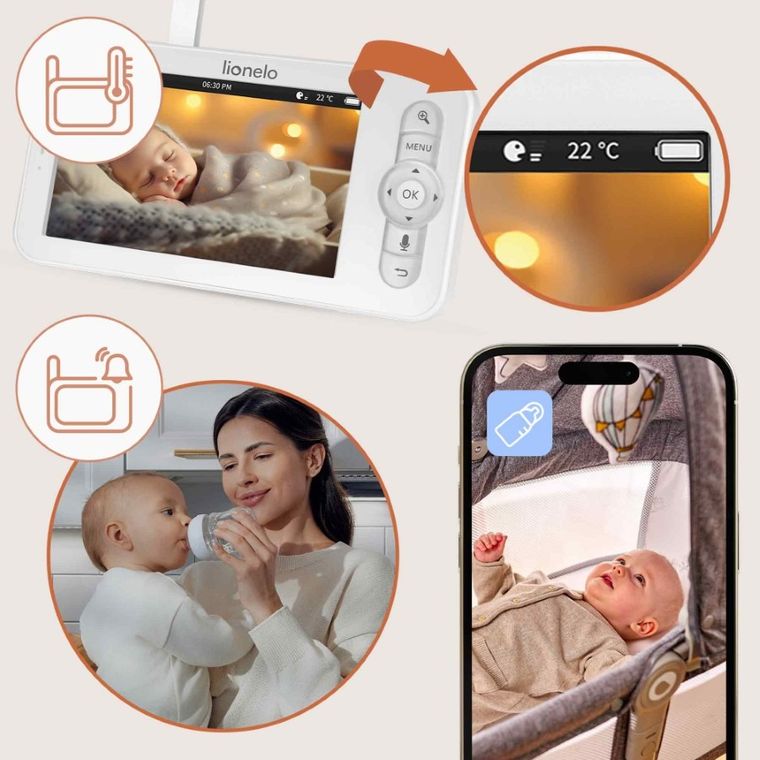 Lionelo, Babyline 9.2, baby monitor