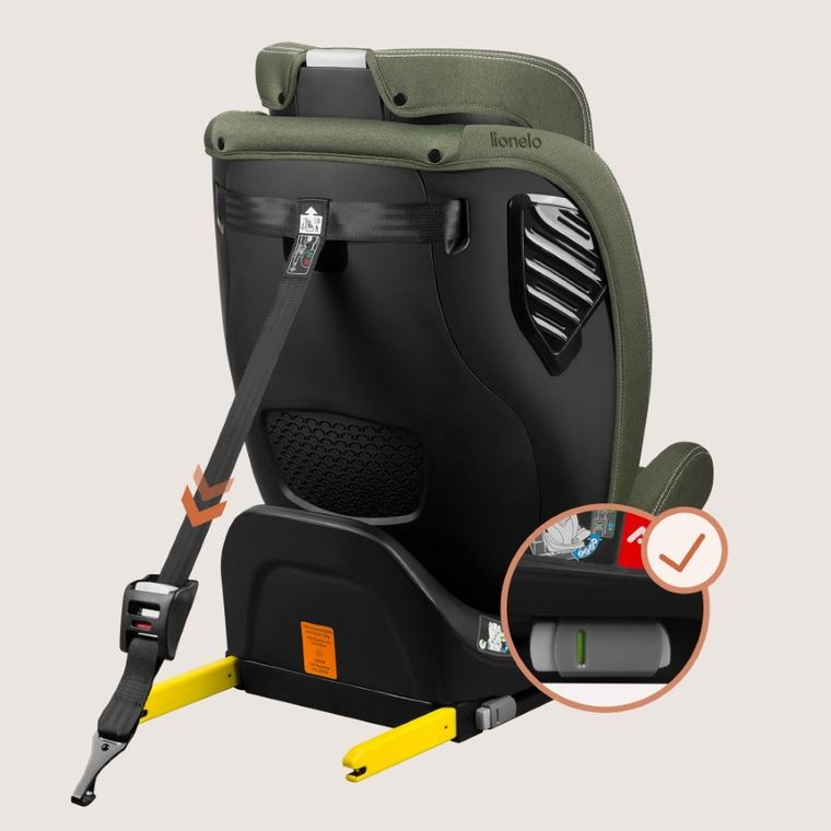Lionelo, Bastiaan One, scaun auto, Green Olive, 40-150 cm