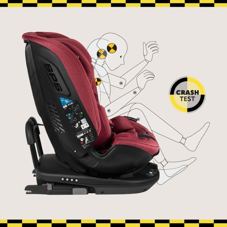 Lionelo, Bastiaan, scaun auto, i-Size, RWF, Red Burgundy, 40-150 cm