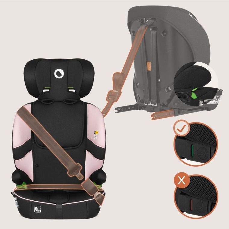 Lionelo, Billy, scaun auto, i-Size, Pink Baby, 76-150 cm