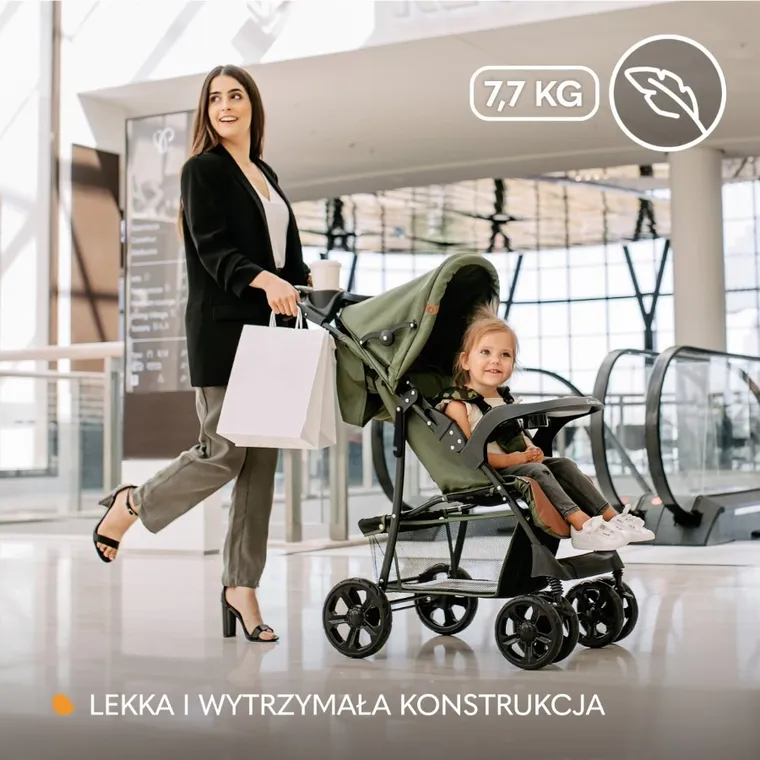 Lionelo, Emma Plus, carucior sport, Forest Green