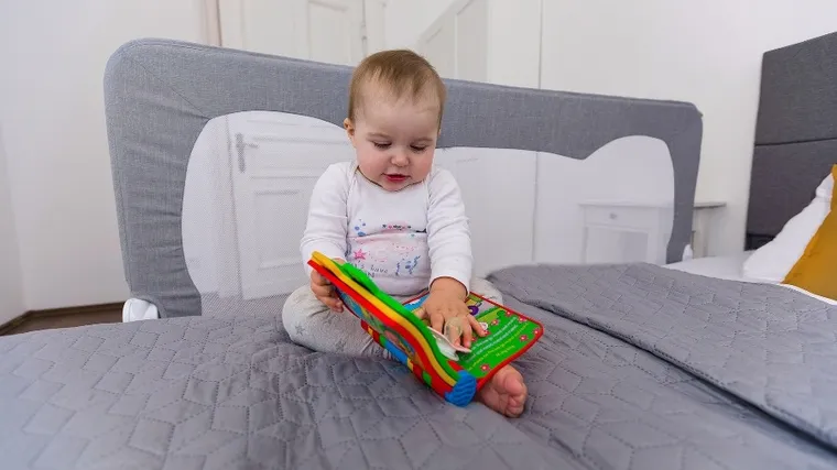 Lionelo, Hanna, bariera de protectie pentru patut, 66 cm, gri