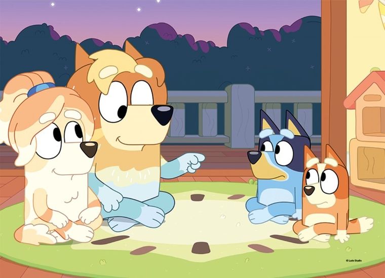 Lisciani, Bluey, puzzle cu doua fete, 4-48 piese