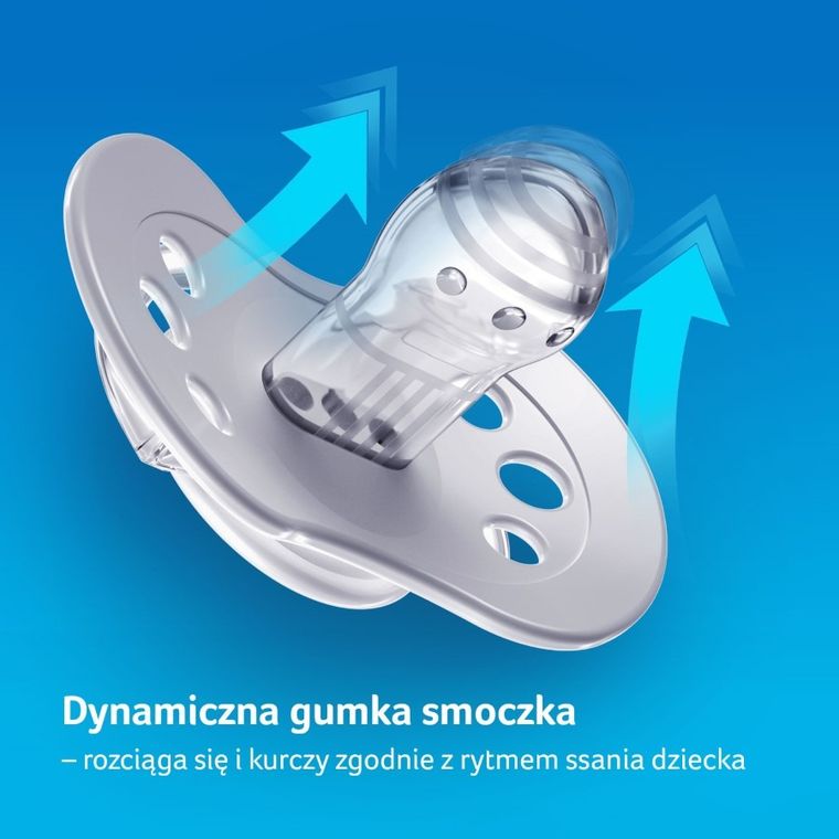 Lovi, Hey Boy, suzeta dinamica din silicon, 3-6 luni, 2 buc.