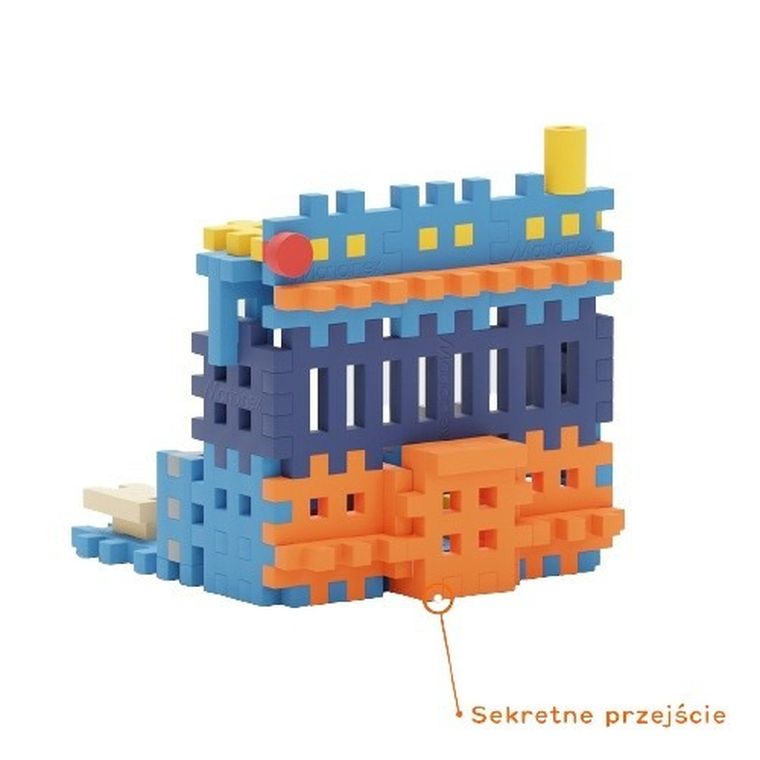 Marioinex, Mini Waffle, City, Postul de politie, set de constructie, 280 piese