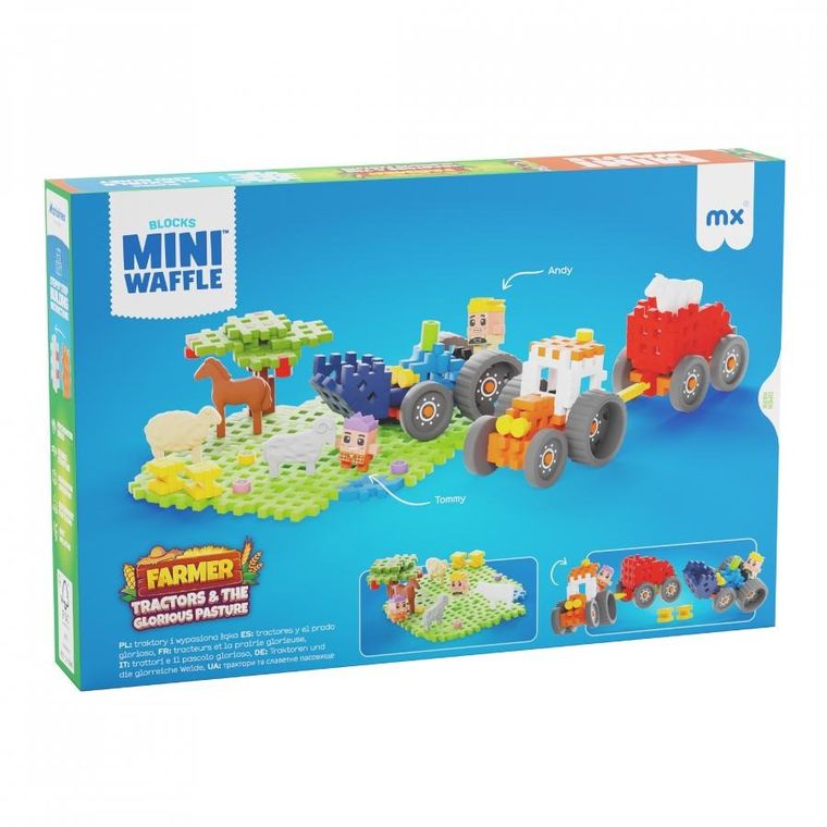 Marioinex, Mini Waffle, Fermier, set de constructie, 110 piese