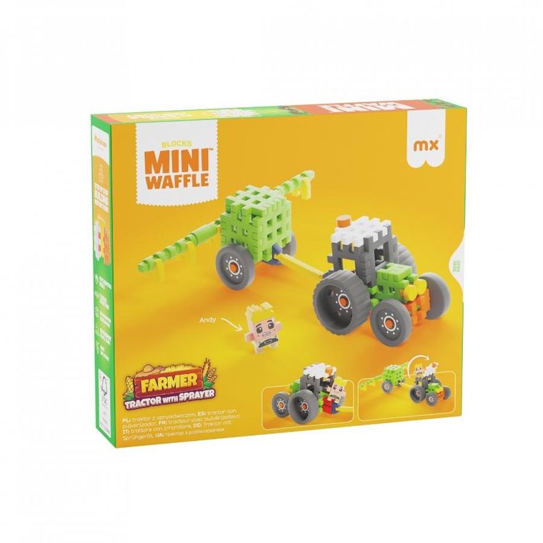 Marioinex, Mini Waffle, Fermier, set de constructie, 50 piese