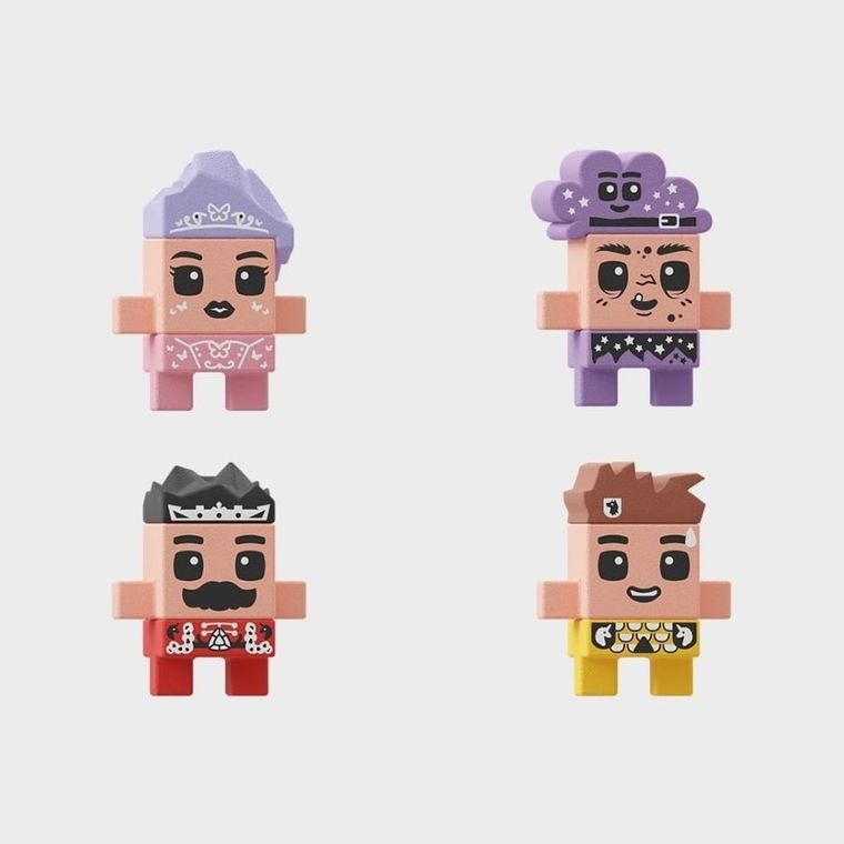 Marioinex, Mini Waffle, Printesa, set de constructie, 280 piese