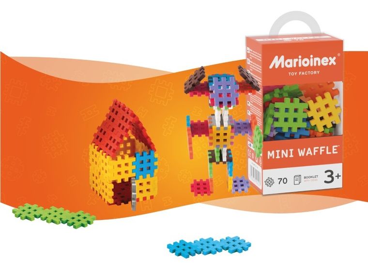 Marioinex, Mini Waffle, set de constructie, 70 piese