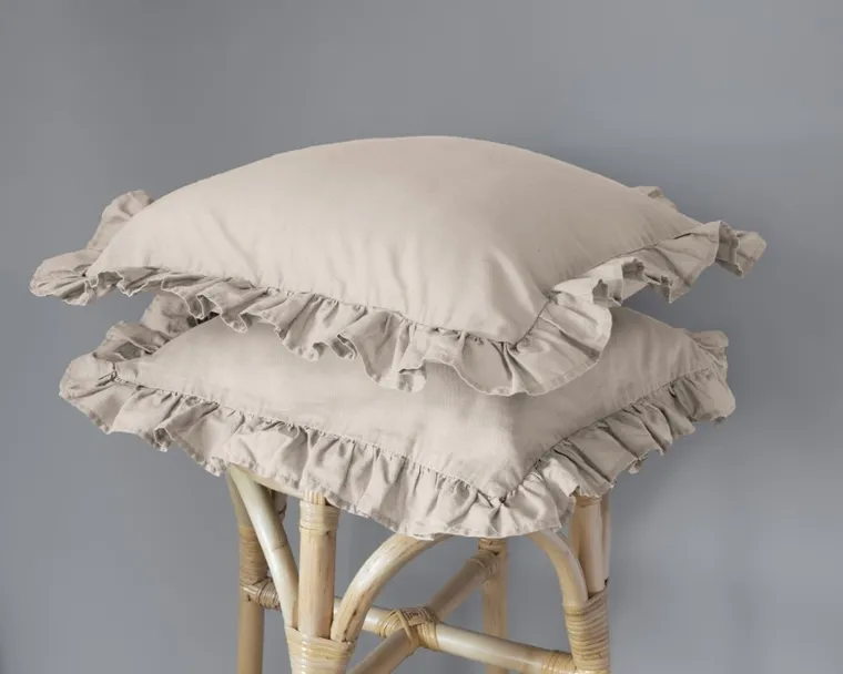 Mayamoo, set lenjerie de pat, 3 piese, bej, 160-200cm